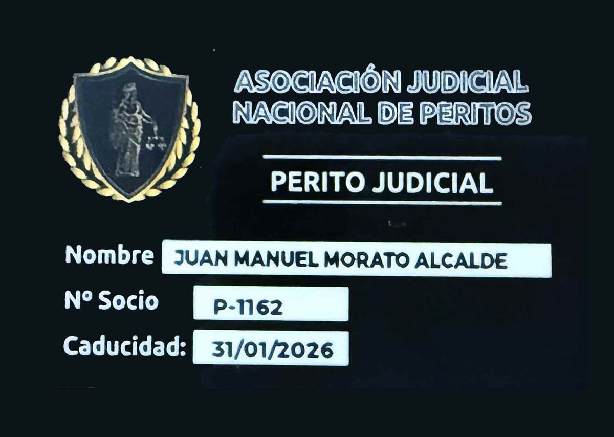 Carné de perito judicial de la Asociación Judicial Nacional de Peritos